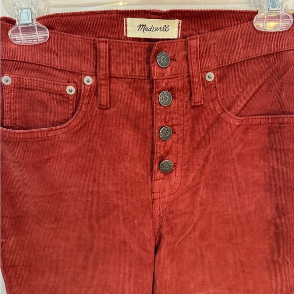 Madewell‎ Cali Denim Boot Corduroy NWT Sz 26 Canterbury Red - Picture 4 of 9